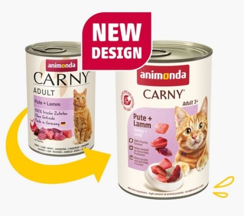 Animonda Carny Animonda Carny Adult Indyk + Jagnięcina puszka 400g