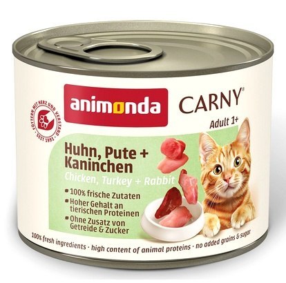 Animonda Carny Animonda Carny Adult Kurczak, Indyk + Królik puszka 200g
