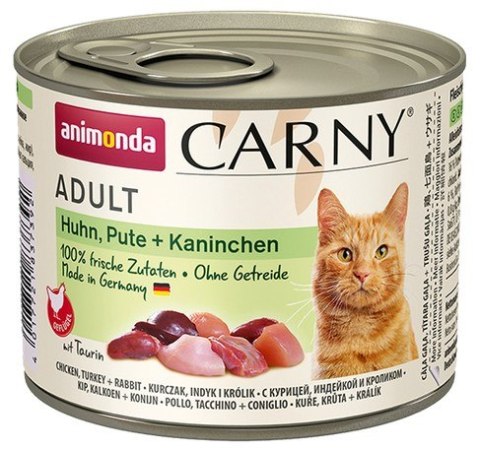 Animonda Carny Animonda Carny Adult Kurczak, Indyk + Królik puszka 200g