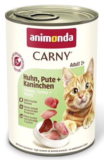 Animonda Carny Animonda Carny Adult Kurczak, Indyk + Królik puszka 400g