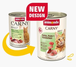 Animonda Carny Animonda Carny Adult Kurczak, Indyk + Królik puszka 400g