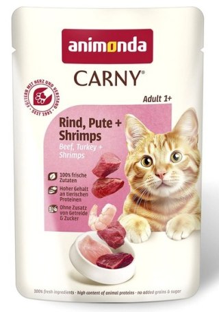 Animonda Carny Animonda Carny Adult Wołowina, Indyk + Krewetki saszetka 85g