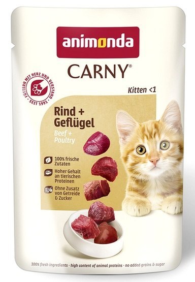 Animonda Carny Animonda Carny Kitten Wołowina + Drób saszetka 85g