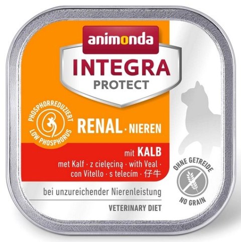 Animonda Integra Animonda Integra Protect Renal Nieren dla kota - z cielęciną tacka 100g