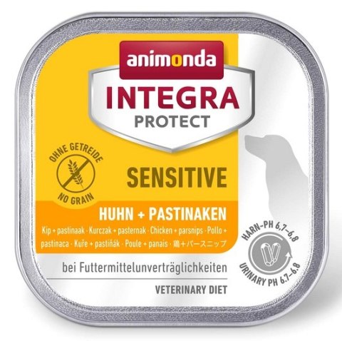 Animonda Integra Animonda Integra Protect Sensitive dla psa kurczak + pasternak tacka 150g