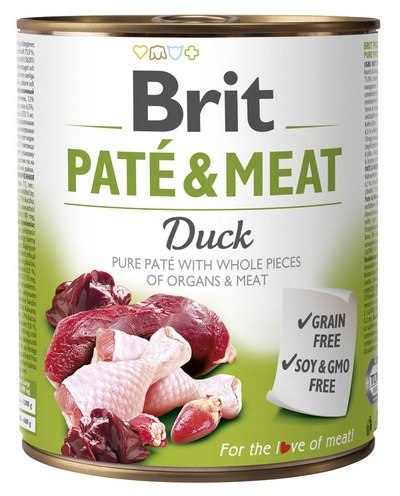 Brit Brit Pate & Meat Dog Duck puszka 800g
