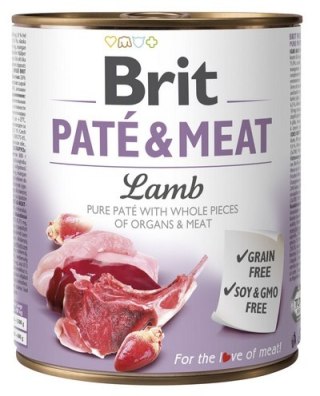 Brit Brit Pate & Meat Dog Lamb puszka 800g