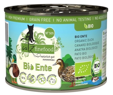 Catz Finefood Catz Finefood Organic Bio Kaczka (N.505) puszka 200g