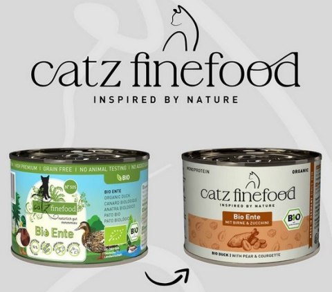 Catz Finefood Catz Finefood Organic Bio Kaczka (N.505) puszka 200g