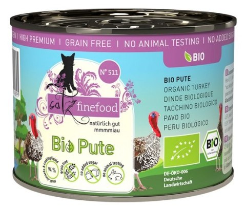 Catz Finefood Catz Finefood Organic Bio Indyk (N.511) puszka 200g