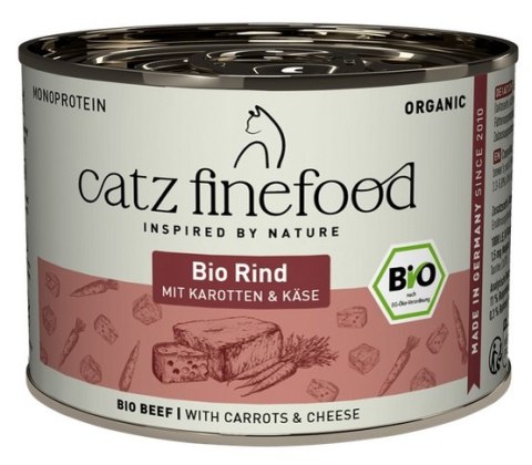 Catz Finefood Catz Finefood Organic Bio Wołowina (N.507) puszka 200g