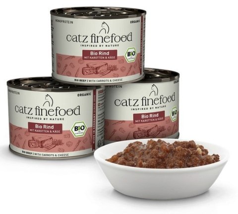 Catz Finefood Catz Finefood Organic Bio Wołowina (N.507) puszka 200g