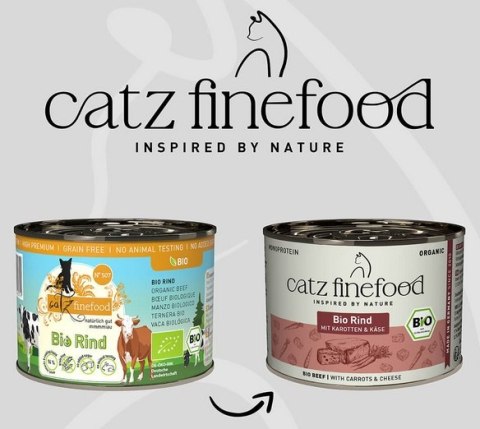 Catz Finefood Catz Finefood Organic Bio Wołowina (N.507) puszka 200g