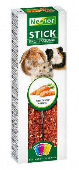 Nestor Nestor Kolba Gryzoń Professional marchewka 2szt