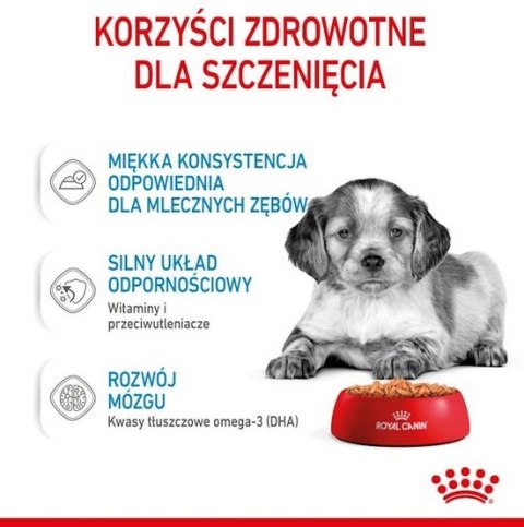 Royal Canin Size Royal Canin Medium Puppy karma mokra w sosie dla szczeniąt, od 2 do 12 miesiąca, ras średnich 140g