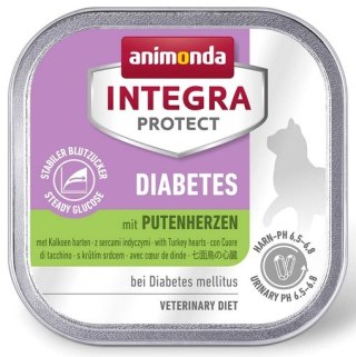 Animonda Integra Animonda Integra Protect Diabetes dla kota - z sercami indyka tacka 100g