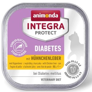 Animonda Integra Animonda Integra Protect Diabetes dla kota - z wątróbką kurczaka tacka 100g