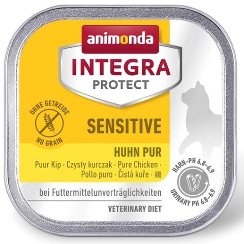 Animonda Integra Animonda Integra Protect Sensitive dla kota - z kurczakiem tacka 100g