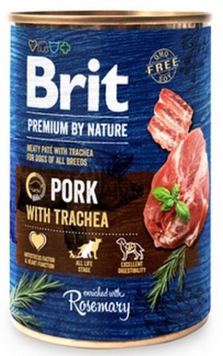 Brit Brit Premium By Nature Pork & Trachea puszka 400g