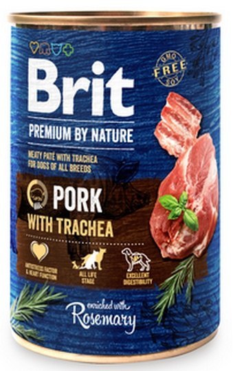 Brit Brit Premium By Nature Pork & Trachea puszka 400g