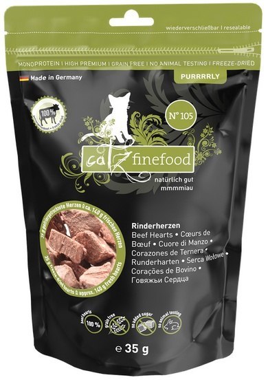 Catz Finefood Catz Finefood Pure (Purrrrly N.105) Serca wołowe 35g