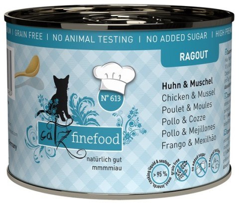 Catz Finefood Catz Finefood Ragout in Sauce Kurczak i Omułek (N.613) puszka 190g