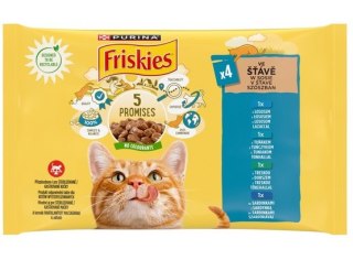 Friskies Friskies Mix Rybny w sosie saszetki 4x85g