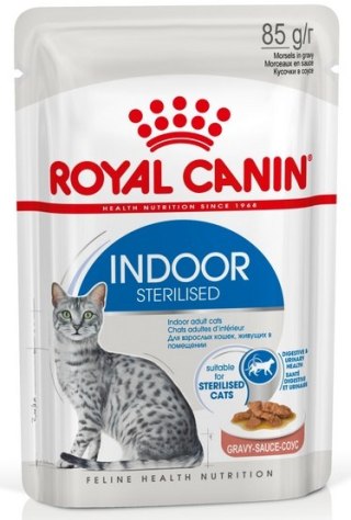 Royal Canin Feline Royal Canin Indoor Sterilised sos karma mokra dla kotów dorosłych sterylizowanych, przebywających w domu saszetka 85g