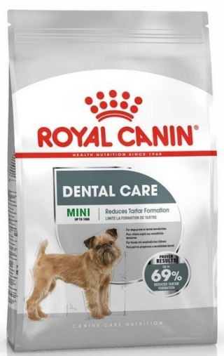 Royal Canin Size Royal Canin Mini Dental Care karma sucha dla psów dorosłych, ras małych, redukująca powstawanie kamienia nazębnego 1kg