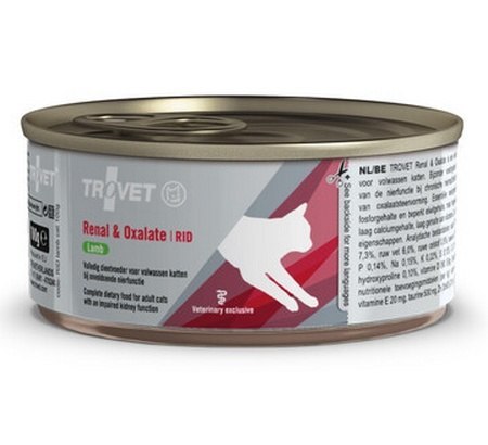 Trovet Trovet RID Renal & Oxalate dla kota jagnięcina puszka 100g