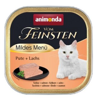 Animonda vom Feinsten Animonda vom Feinsten Mildes Menu z Indykiem i Łososiem tacka 100g
