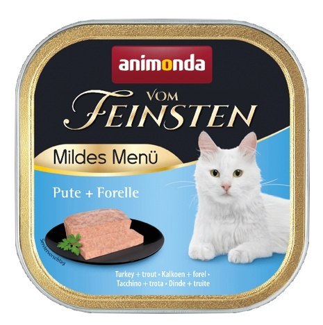 Animonda vom Feinsten Animonda vom Feinsten Mildes Menu z Indykiem i Pstrągiem tacka 100g