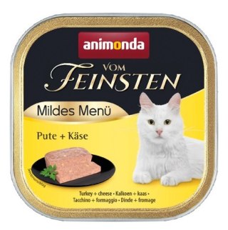 Animonda vom Feinsten Animonda vom Feinsten Mildes Menu z Indykiem i Serem tacka 100g