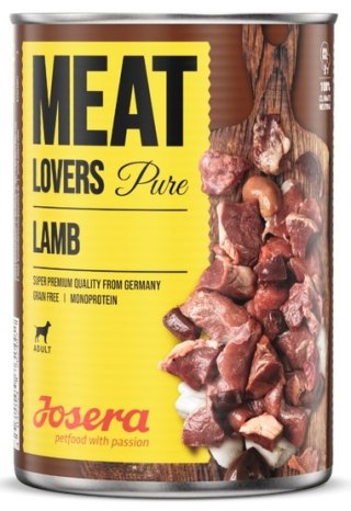 Josera Josera Pies Meat Lovers Pure Jagnięcina puszka 400g