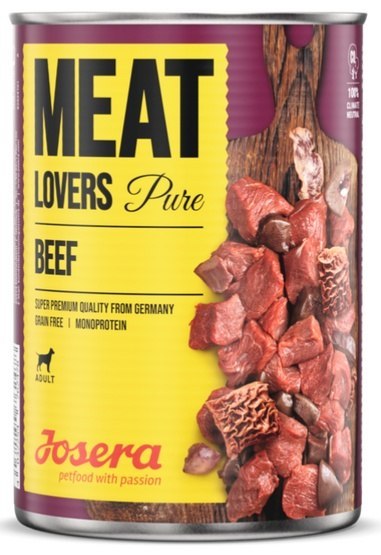 Josera Josera Pies Meat Lovers Pure Wołowina puszka 400g