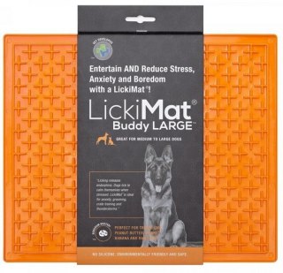 LickiMat LickiMat Buddy Large Krzyżyk miękki pomarańczowy