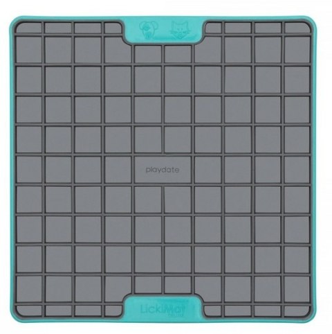 LickiMat LickiMat Playdate Deluxe/Tuff Kwadrat twardy turkusowy