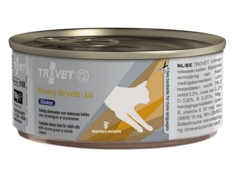 Trovet Trovet ASD Urinary Struvite dla kota kurczak puszka 100g