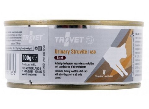 Trovet Trovet ASD Urinary Struvite dla kota wołowina puszka 100g