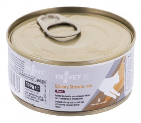 Trovet Trovet ASD Urinary Struvite dla kota wołowina puszka 100g