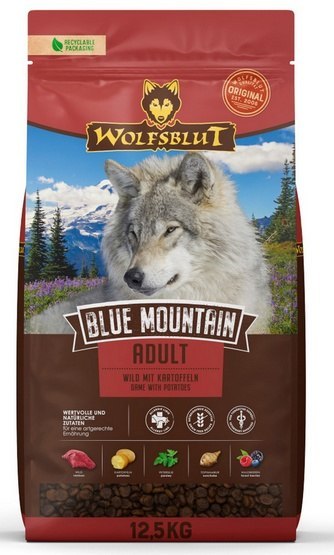 Wolfsblut Wolfsblut Dog Blue Mountain Adult - dziczyzna i ziemniaki 12,5kg