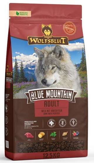 Wolfsblut Wolfsblut Dog Blue Mountain Adult - dziczyzna i ziemniaki 12,5kg