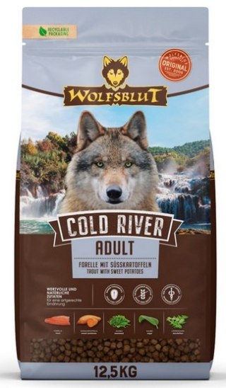 Wolfsblut Wolfsblut Dog Cold River Adult - pstrąg i bataty 12,5kg