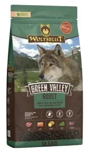 Wolfsblut Wolfsblut Dog Green Valley Adult - jagnię, łosoś i ziemniaki 12,5kg