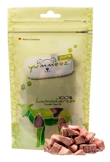 Yummeez Yummeez Pure Liofilizowane Serca jagnięce 35g