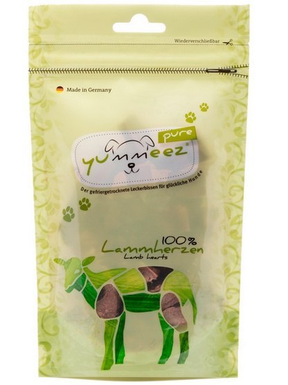 Yummeez Yummeez Pure Liofilizowane Serca jagnięce 35g