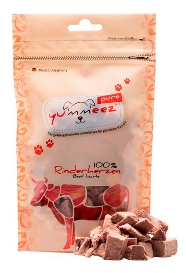 Yummeez Yummeez Pure Liofilizowane Serca wołowe 35g