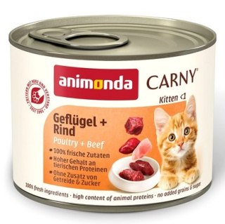 Animonda Carny Animonda Carny Kitten Wołowina + Drób puszka 200g