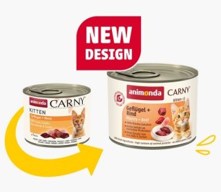 Animonda Carny Animonda Carny Kitten Wołowina + Drób puszka 200g