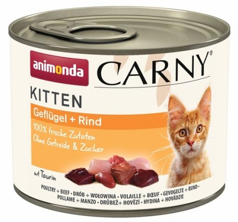 Animonda Carny Animonda Carny Kitten Wołowina + Drób puszka 200g